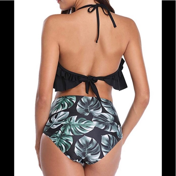Ruffle Halter High Waisted Bikini (Size 8/10) - Picture 5 of 5